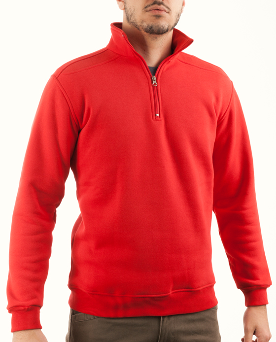 Duks polu zip Red-0